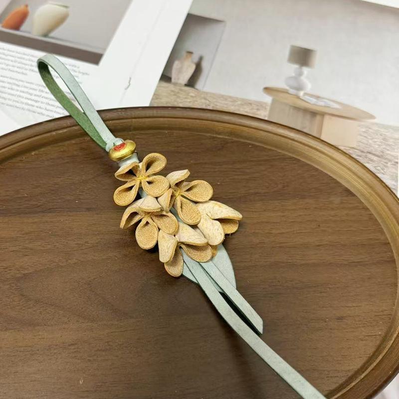 Очаровательный лавандовый брелок из коровьей кожи для женской сумки, модный брелок, прочный, изысканное исполнение, украшение для сумки, аксессуары для сумки