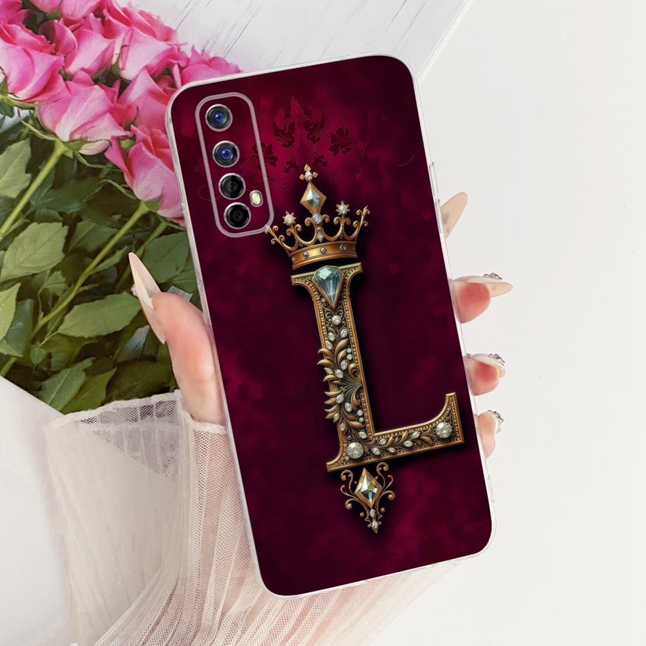 Для Realme 7 4G Чехол RMX2155 Роскошный Чехол с Буквами и Короной Мягкий Силиконовый Чехол для Телефона Для Realme 7 Pro Realme7 5G RMX2111 Чехлы Сумки
