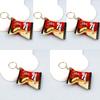 Simulation Instant Noodles Keychain Backpack Turkey Noodle Hanging Pendant Small Ramen Keychains Keyring For Kids