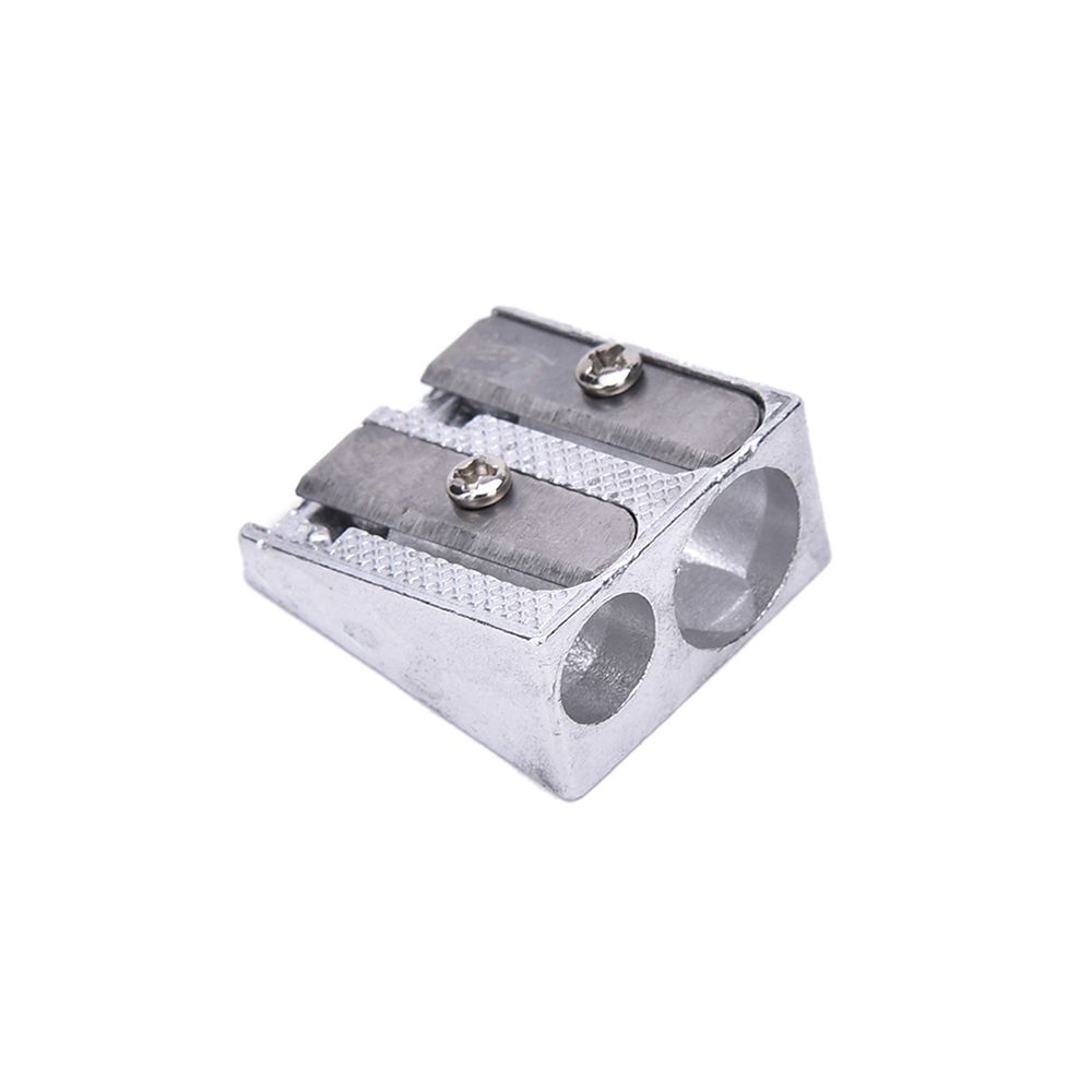 Two Hole Metal Double Hole Pencil Sharpener Office Sharpener Pencil Sharpener Pens Cutter Tool