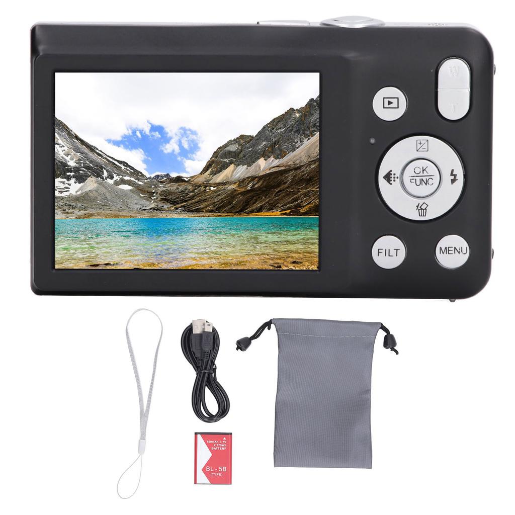 8K 68MP Digital Camera Multifunctional High Definition 2.7 Inch Display 16X Digital Zoom Smart Camera for Photography