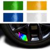 Colorfast Car Trim Sticker Beautiful Anti-fade Auto Moto Wheel Hub Reflective Decals SUV Parts 6Pcs Modified