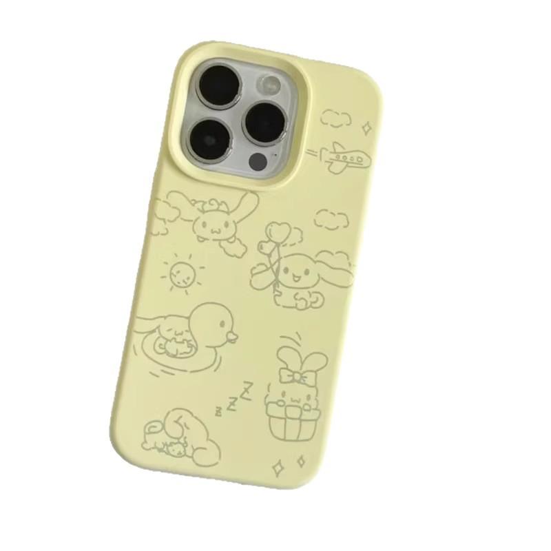 Swimming for Apple for IPhone17/16pro Mobile Phone Case 14 Glutinous Rice 13 Liquid 12 Large Holes 11 Soft