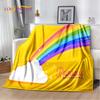 Rainbow Chromatic Colour Illusion Soft Plush Blanket,Flannel Blanket Throw Blanket for Living Room Bedroom Bed Sofa Picnic Cover