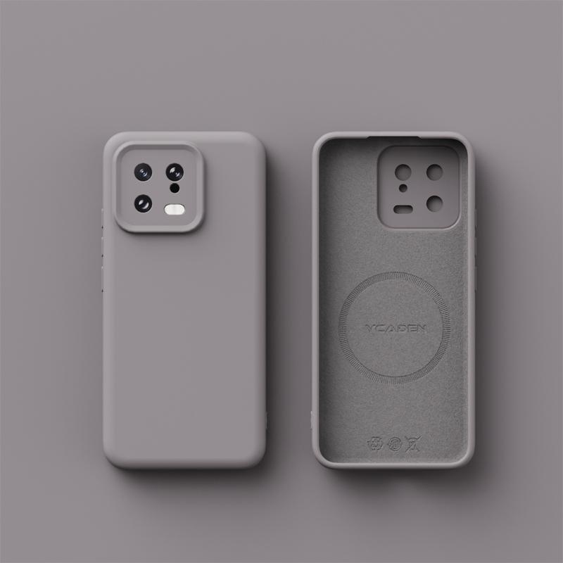 Для беспроводной зарядки Magsafe Мягкий жидкий силиконовый чехол для телефона для Xiaomi 13 12 Pro 12x 12s Магнитный тонкий защитный чехол для кожи