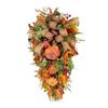 Fall Wreaths For Front Door Autumn Maples Leaf Pumpkin Berry Wreath Teardrop Garland Indoor Outdoor Decoration Navidad