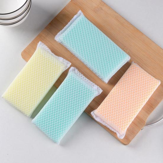 5/10 шт. Чистящая губка Уникальная сетчатая поверхность Сильная дезактивация Легкая губка для мытья посуды