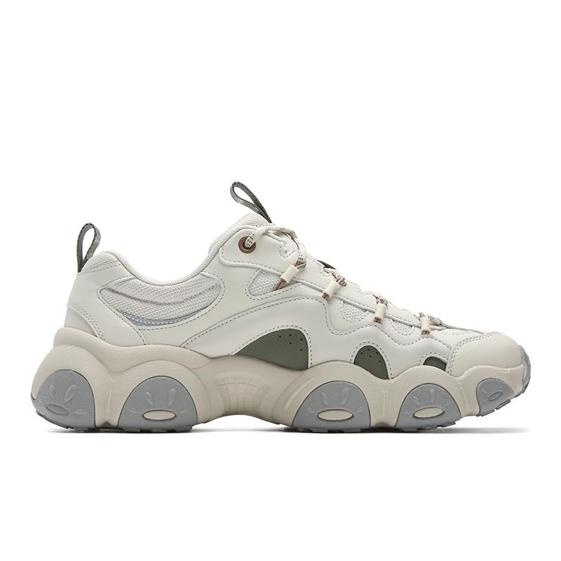 Fila FLUID 7 Амортизация Устойчивость к истиранию Легкие Увеличивающие рост Низкие Массивные кроссовки Мужские Белый Серый F12M612103FWR