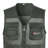 Outdoor Vest Zippers All Match Plus Size Stylish Pure Color Straight for Hunting