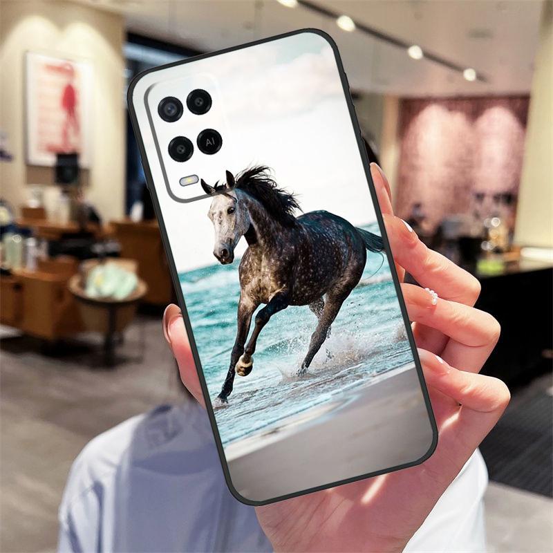 Чехол "Скачущая лошадь" для Oppo A78 A98 A79 A18 A38 A58 A40 A60 A80 A16 A76 A96 A15 A74 A94 A54 A17 A77