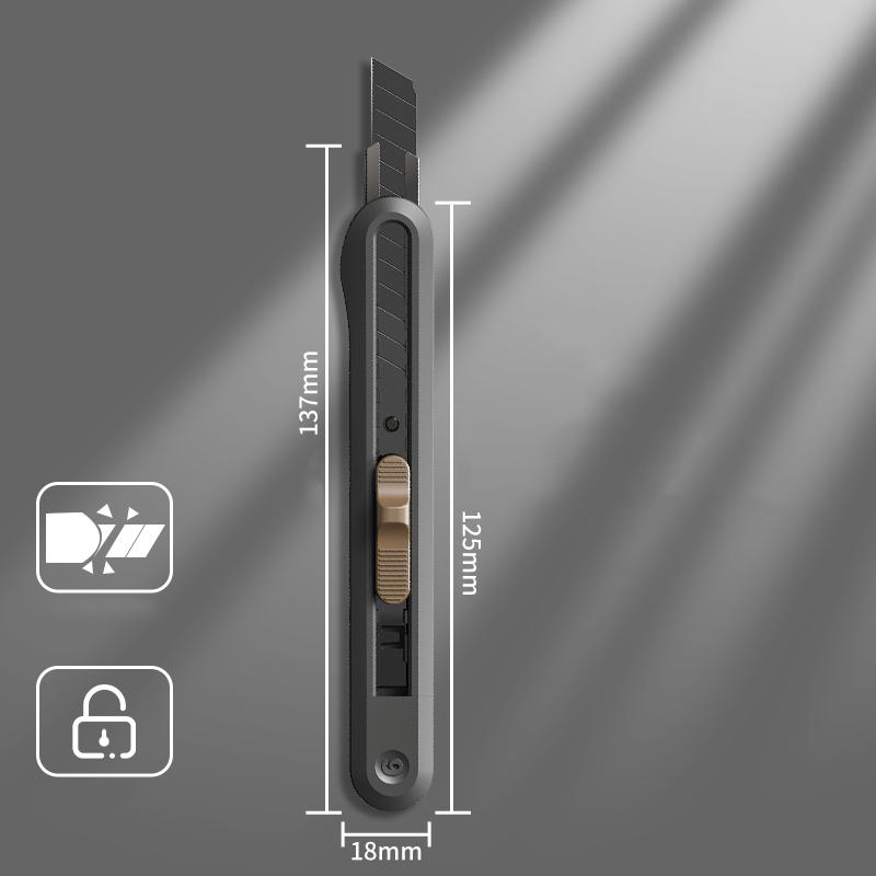 1 шт., цветной выдвижной универсальный нож, кнопка автоматической блокировки, 9 мм, SK5, резак для лезвий, точилка для ремесленной упаковки