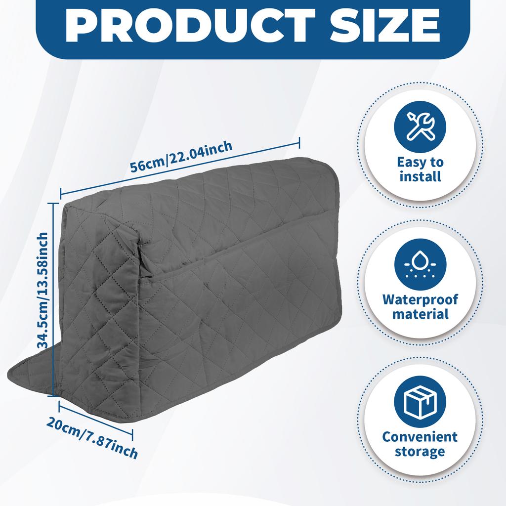 2 шт. Водонепроницаемый чехол на подлокотник дивана, многофункциональный защитный чехол для подлокотника дивана с боковым карманом для хранения пульта от телевизора, телефона и других предметов