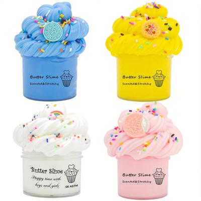 70 мл набор пушистых слаймов с маслом, очаровательная с ароматной слизью, мягкая замазка, сделай сам, осадок, подарок на день рождения, игрушки для пластилина, глиняная игрушка для моделирования