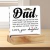 Акриловое украшение для папы подарок на День отца от сына прозрачный акриловый декор для стола