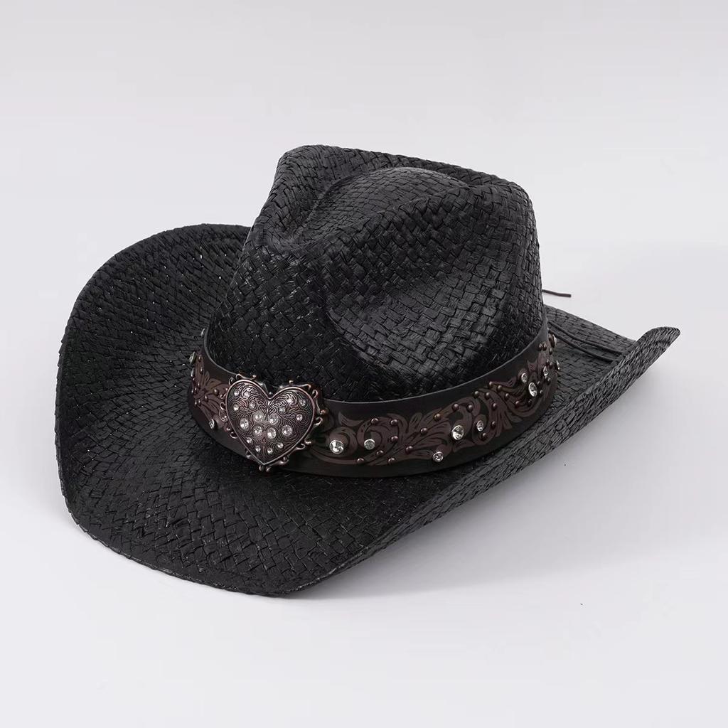 Розовая ковбойская шляпа в стиле вестерн, летняя солнцезащитная шляпа, соломенная шляпа для мужчин и женщин, ковбойская шляпа, сомбреро, хомбре