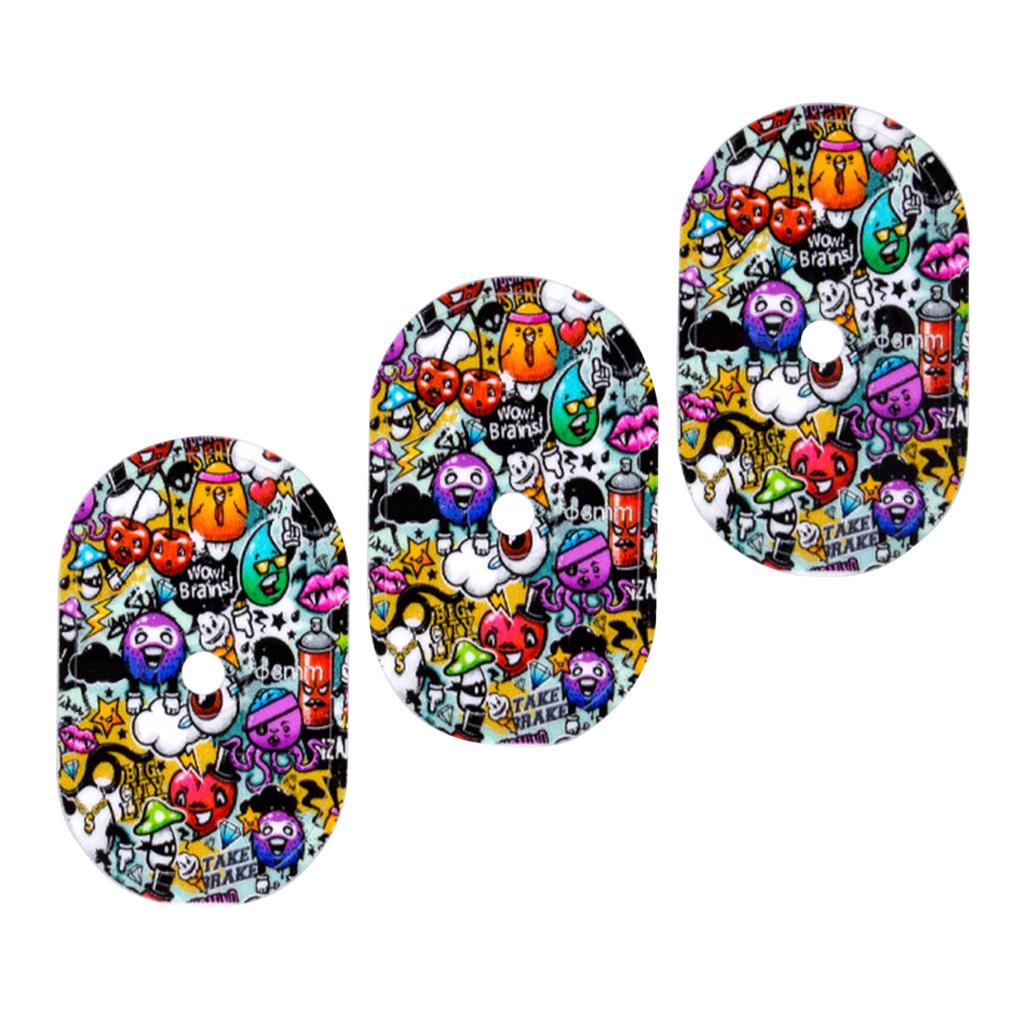 3 шт. наклейка на клапан шины велосипеда универсальная накладка на клапан велосипеда наклейка на воздушное сопло шины ПВХ наклейка клапан наклейка защитная крышка