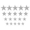 20pcs Rhinestone Star Patches Exquisite Beautiful Iron On Patches Sew On Patches for Jackets Bags