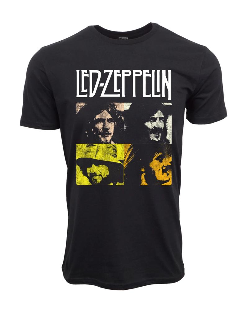 Men's and Women's T-shirts Led Zeppelin Portrait Graphic