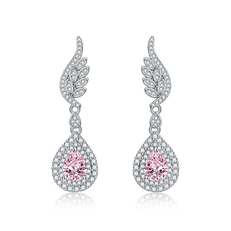 BELLA BOX Длинные серьги-капли с перьями, роскошные женские свадебные украшения, подарки на помолвку