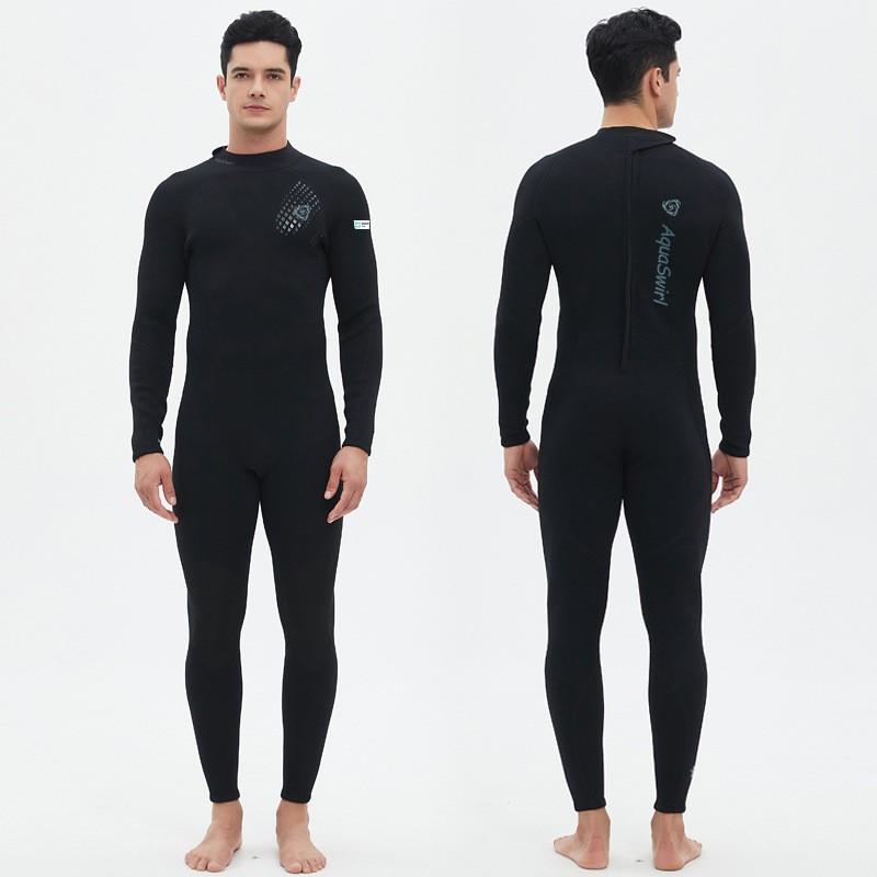 Mens 3mm Neoprene Full Wetsuit Snorkeling Surfing Freediving Warm Water Sports