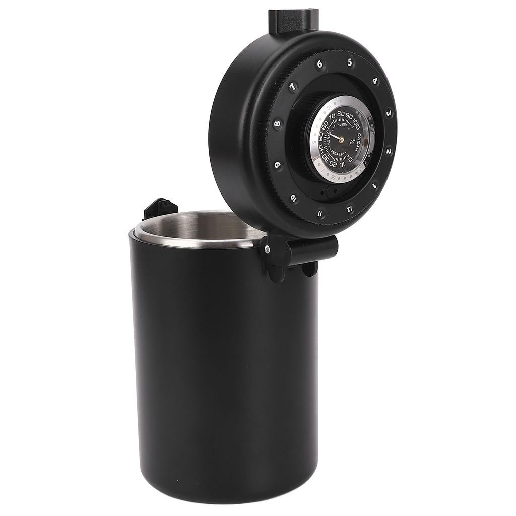 Герметичная банка для кофе Двойной слой Нержавеющая сталь 304 Контейнер для кофе с мерной ложкой для кофейных зерен, молотого кофе, чая