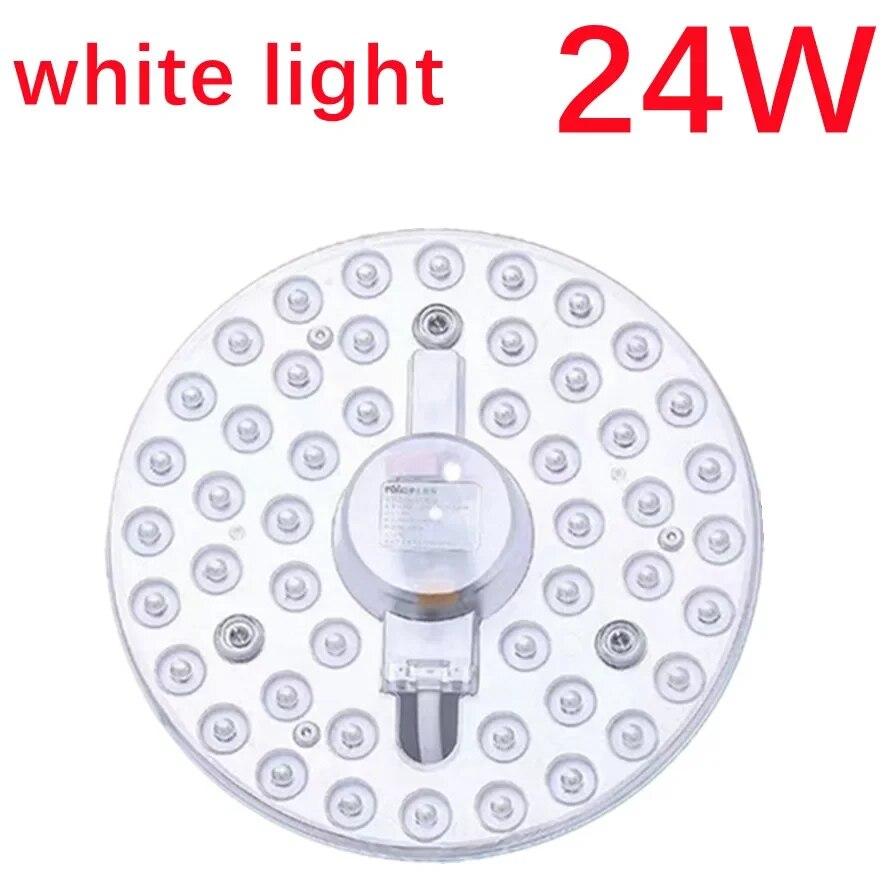 Светодиодный потолочный светильник, панельный светильник, модульная лампа, 36 Вт, 24 Вт, 18 Вт, энергосберегающий, 220 В, круглый потолочный светильник, настенный светильник для внутреннего освещения