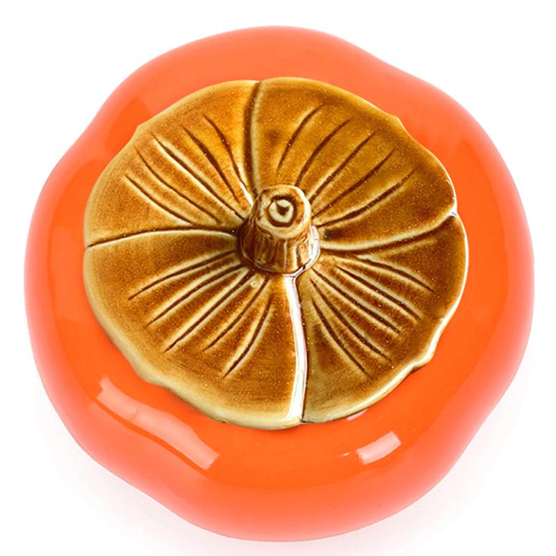 Креативный чайник с хурмой, высокое качество, бытовой керамический резервуар для хранения специй, чайные банки, контейнер для приправ