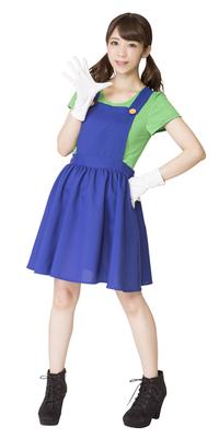 Party City Nari Character Research Club Косплей Зеленый Пламмер Девушка Зеленый Женский