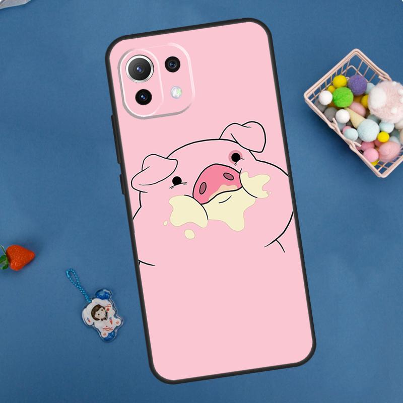 Cartoon Pig Case For Xiaomi 14 13 15 Ultra 11T 12T 13T 14T Pro POCO X7 Pro X3 X5 F5 F6 M6 X6 Pro Cover