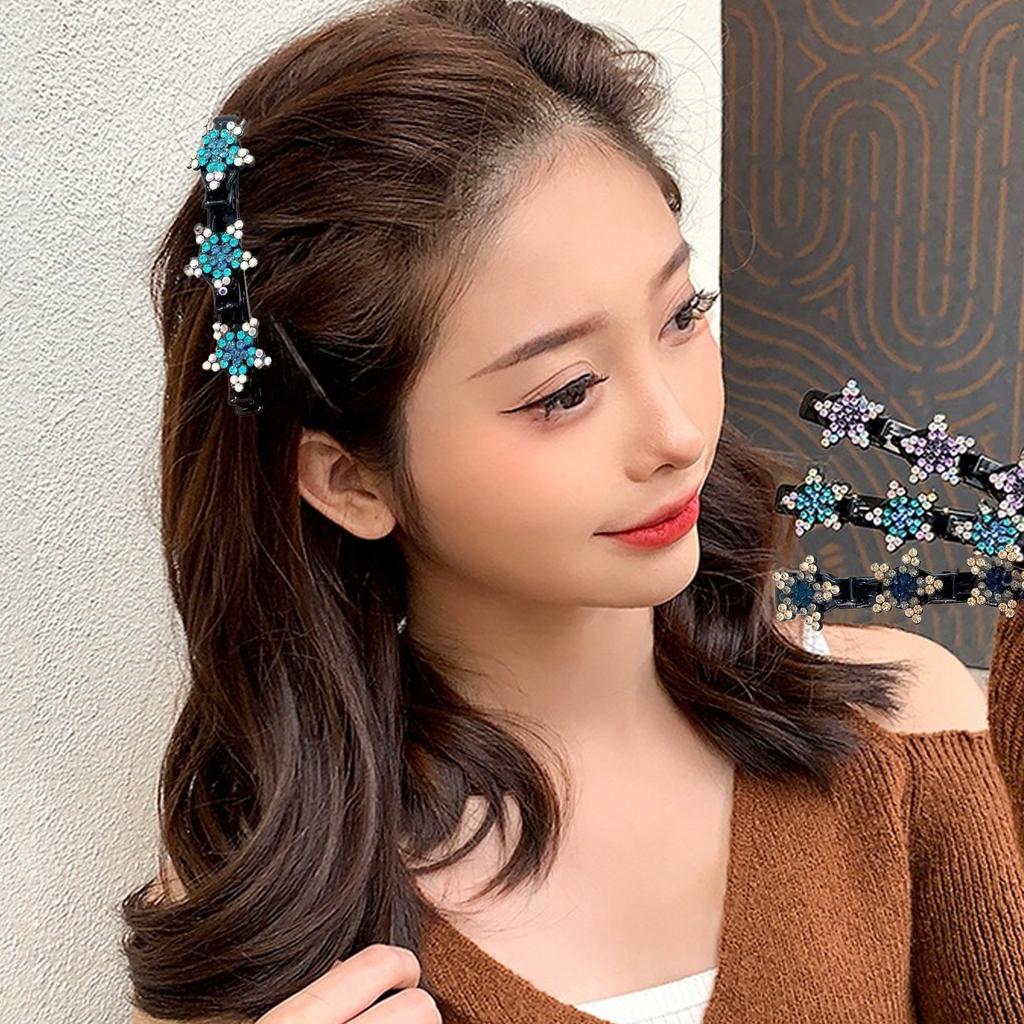 Crystal Star Hair Clip Fashionable Women Hair Barrettes Elegant Hair Pin for Women and Girls