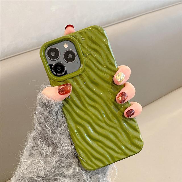 Модный простой чехол для телефона с волнами воды для Iphone 13 11 12 14 Pro Max 14 Plus, мягкий силиконовый противоударный чехол Capa Shell