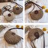 Стильные пляжные соломенные плетеные богемные сумки через плечо кроссбоди женские вязаные повседневные сумки-мессенджеры полые сумки ручной работы MIT