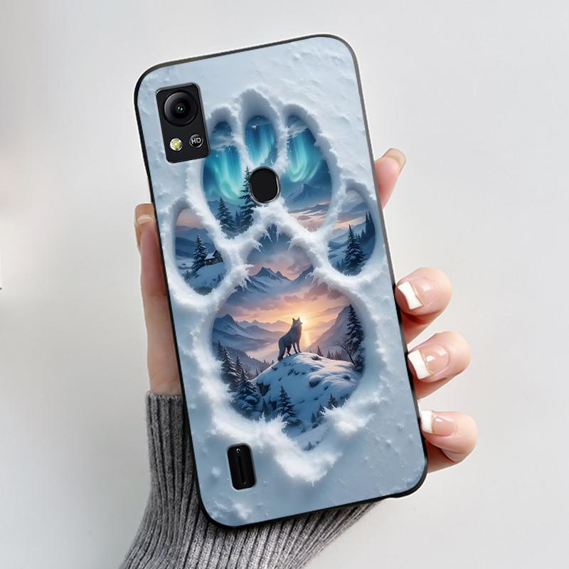 For Cricket Icon 5 Case AT&T Motivate 4 (SL112A/SL112C) Back Cover Luxury Cute Love Rabbit Funny Black Soft Silicone Phone Case