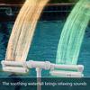 Pool Fountain with 7 Color LED Light Adjustable Dual Spray Pool Water Fountain Pool Waterfall Sprinkler Cooler for Above And In-ground Pools