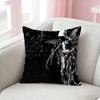 Gothic Cyber Sigil Cross Eyes Pillow Case Pattern Printed Pillowcase For Living Room Sofa Cushion Cover
