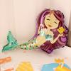 Mermaid Balloon Decorative Colorful Mermaid Aluminum Film Birthday Balloon Holiday Decor