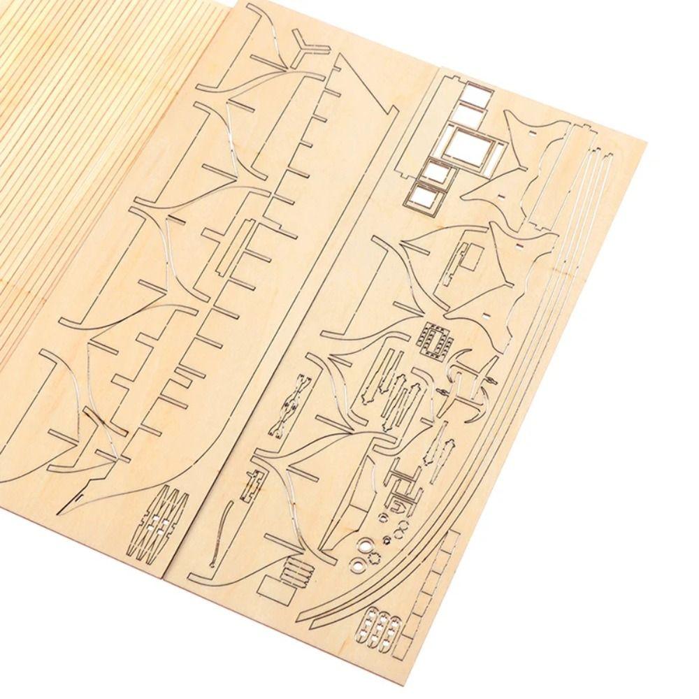 Ancient Sailboat Wooden Ships Model Home Decoration Wooden Sailing Boat  DIY Hobby