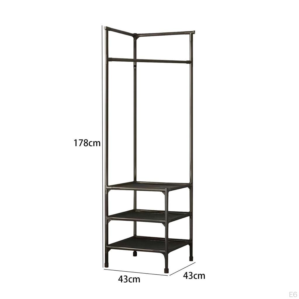Coat Rack Clothes Garment Floor Bedroom Hanger Apartment Multifunctional Dorm Living Room