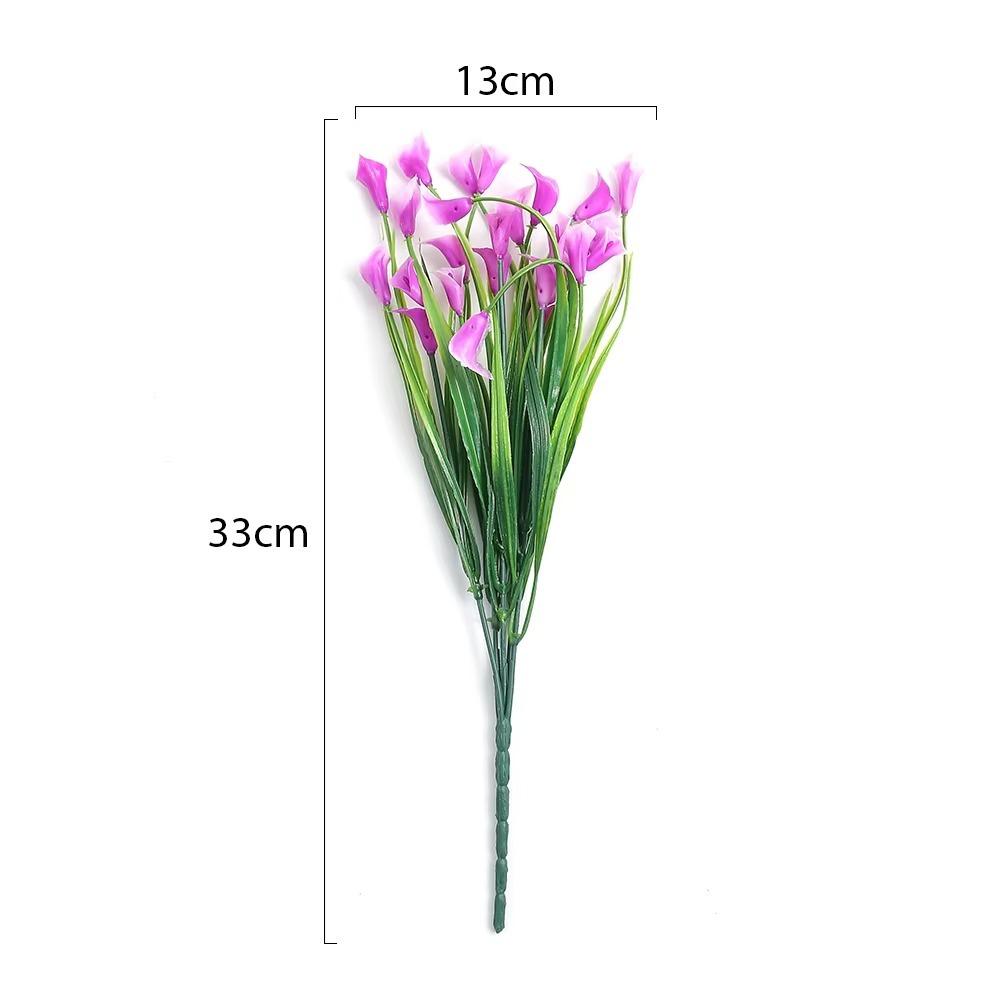 1/2/5Pcss Plastic Calla Lily Artificial Flowers 33cm Fake Plant New Fake Flowers Indoor Decor