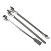 12Pcs Stainless Steel Lab Spoon Spatula Laboratory Sampling Spoon Mixing Spatula