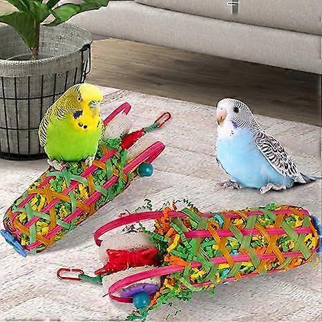 Parrot Toy,2 PCS Bird Toy - Suitable for Cockatoos, Parakeets, Conures, Love Birds, Small and Medium-Sized Parrots for Tearing and Foraging Bird Cage