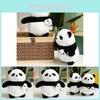 Joyful And Black White Panda Stuffed Animal Toy Soft And Adorable Gift For Children