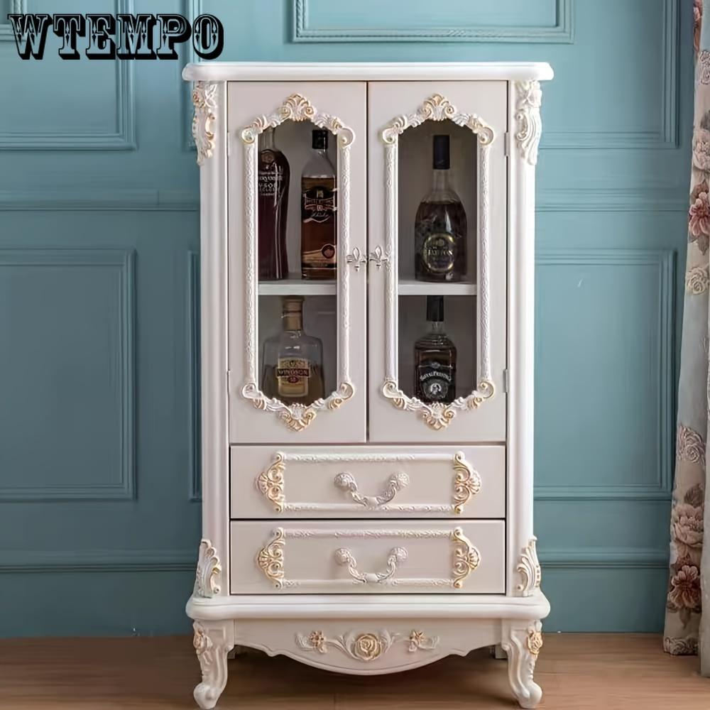 20 шт. незаконченных аппликаций с резьбой по дереву в виде роз, декоративные квадратные угловые элементы, 3,15" X 3,15", для самостоятельного изготовления мебели, гардероба и украшения шкафа