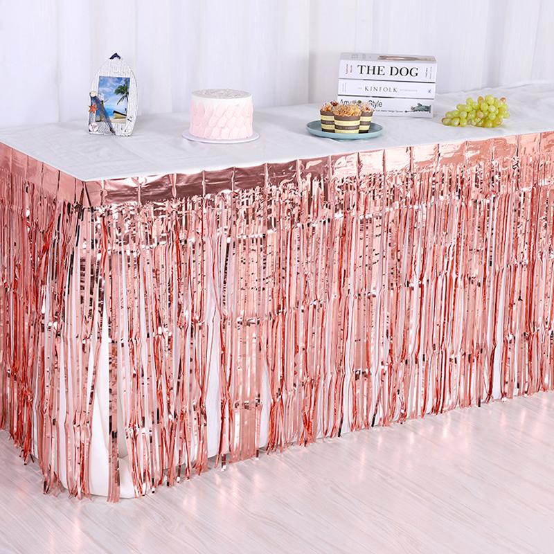 1 шт. юбка для стола с кисточками, модные одноразовые предметы, удобная сервировка стола для свадьбы, дня рождения, современной гавайской вечеринки