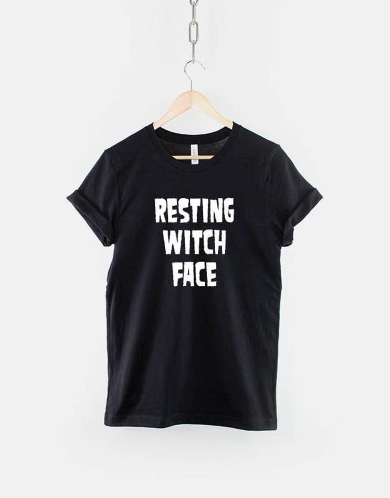 Resting Witch Face Halloween Shirt, Pastel Goth Tee, Witchy Humor Apparel