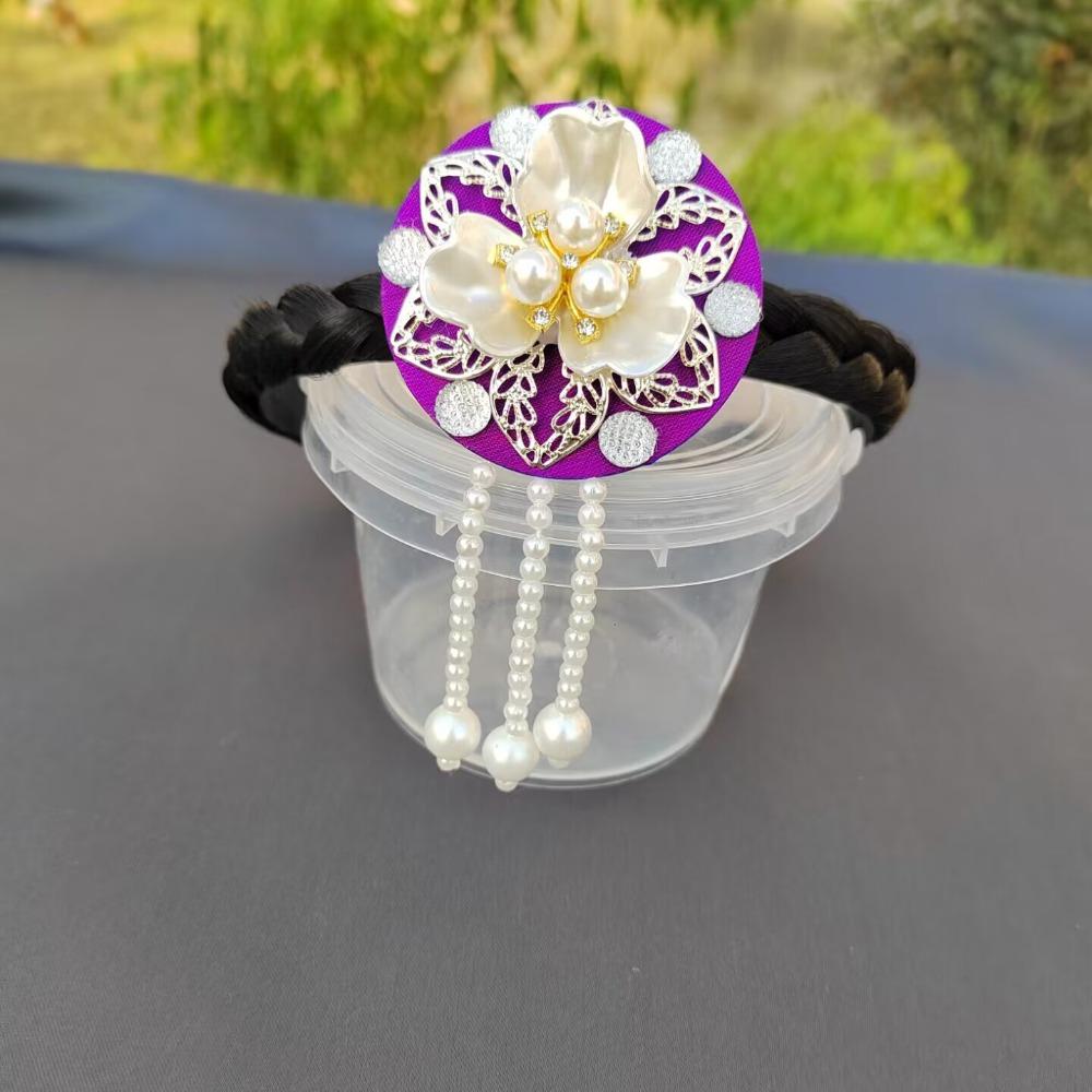 Tassel Hanbok Hairband Pearl Stage Dance Hair Hoop Sweet Korean Headband  Wedding