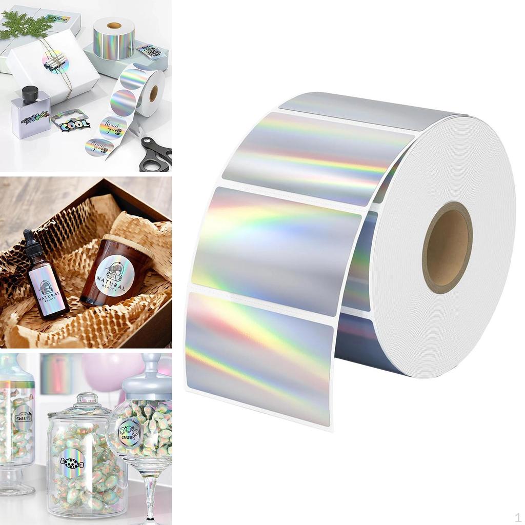 Thermal Label Stickers DIY Roll Colorful Self- Sealing Labels for Envelopes Holiday Cards
