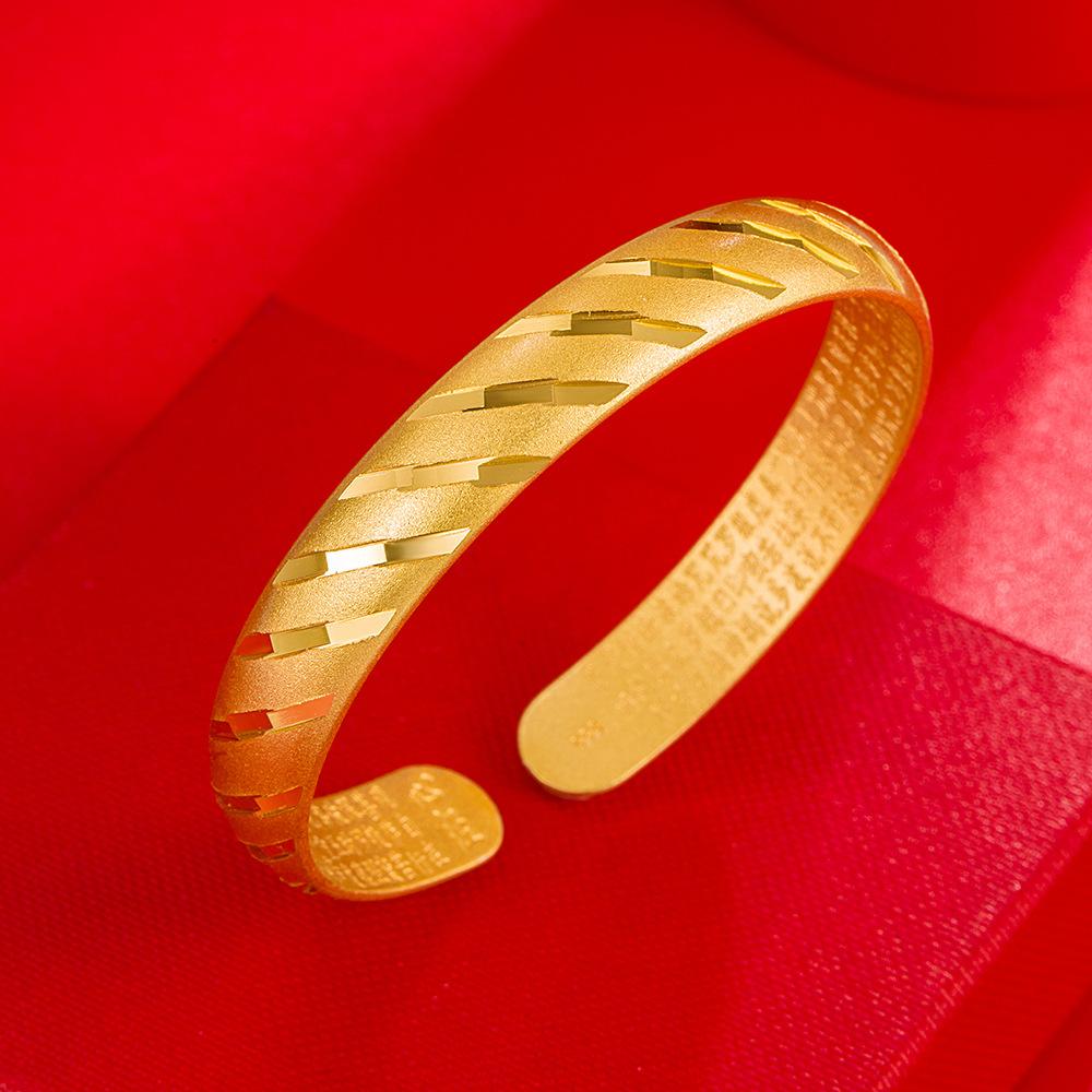 Net Red Frosted Meteor Shower Bracelet China-Chic Bracelet Inherits The Ancient Heart Sutra Bracelet Female Tiktok