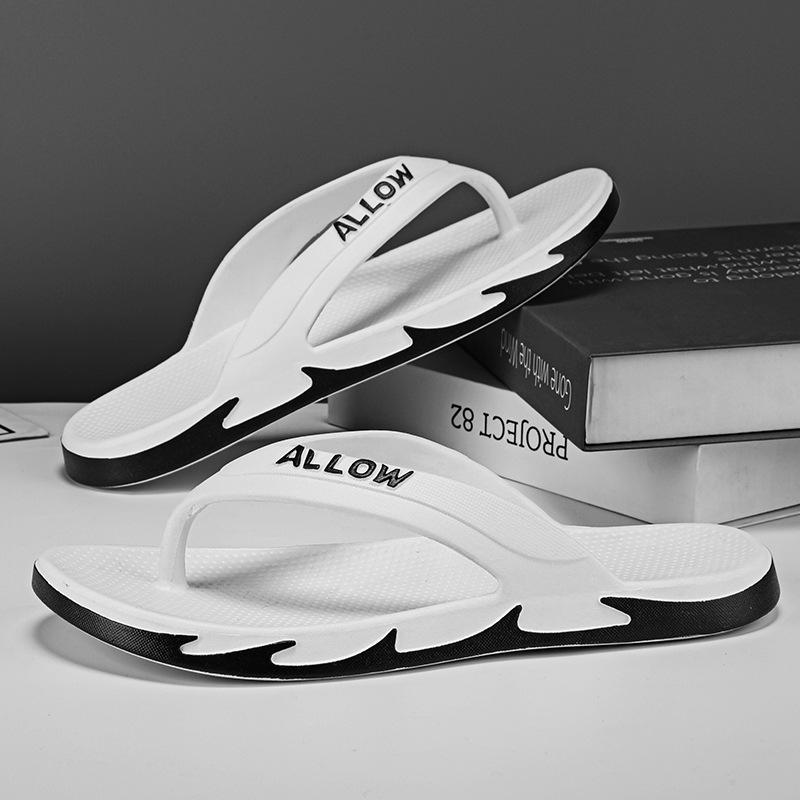 Новые простые шлепанцы мужские нескользящие повседневные кусачки для ног мужские пляжные модные крутые тапочки