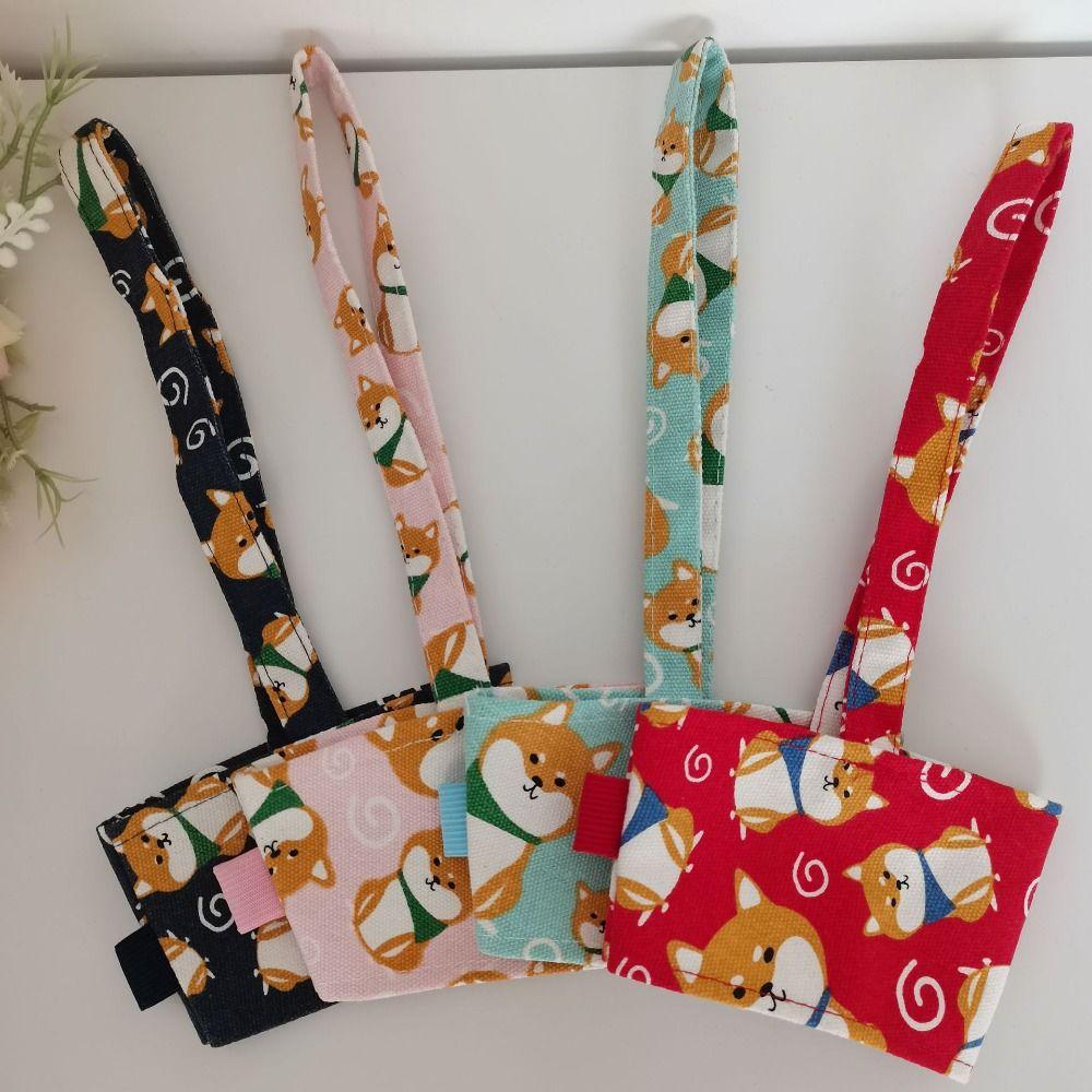 Handheld Water Bottle Carry Bag Cartoon Printing Cup Sleeve Portable Water Cup Pouch  Children